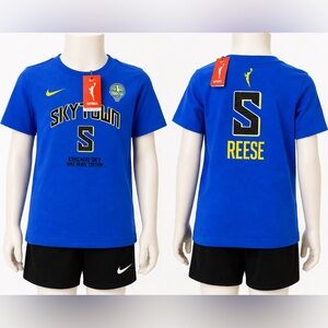 Nike WNBA Chicago Sky Angel Reese #5 Youth Large Blue‎ Rebel Tee NWT